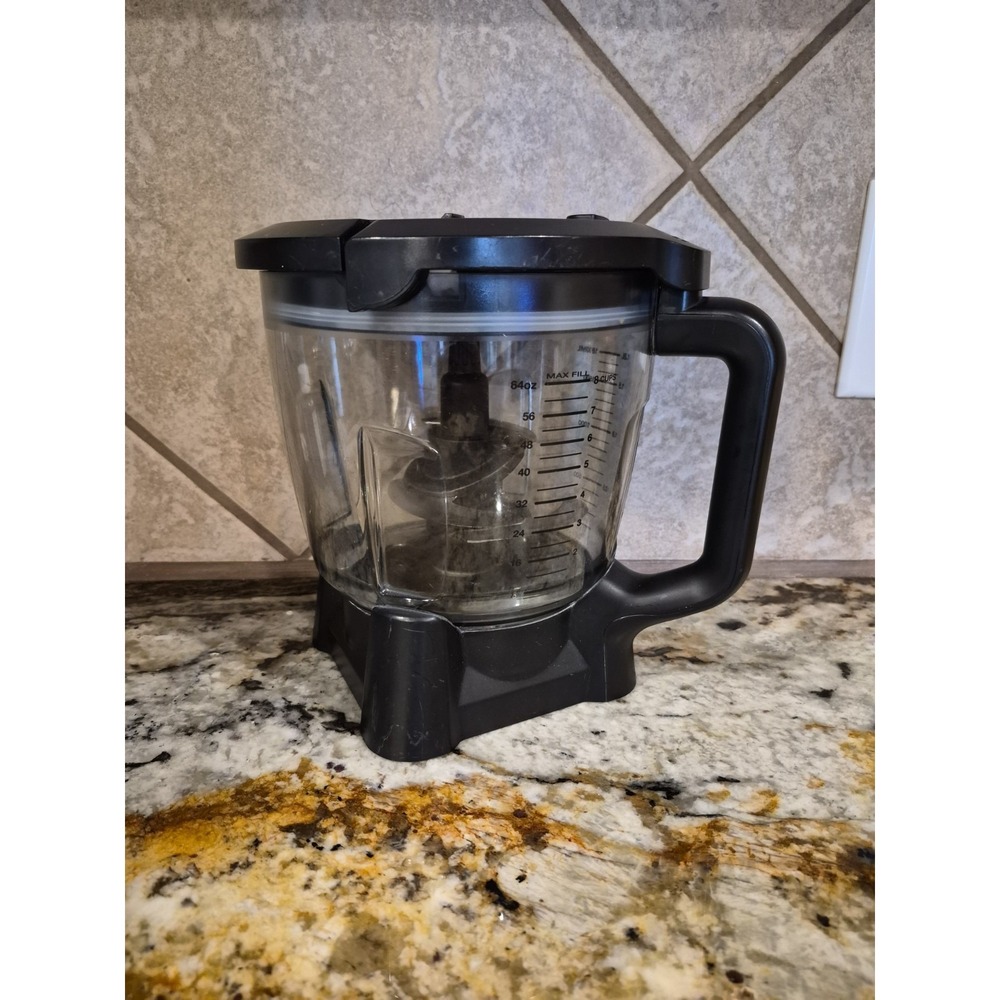 Ninja Blender Food Processor 64 oz Replacement ROUND Bowl & Lid  GH-14014